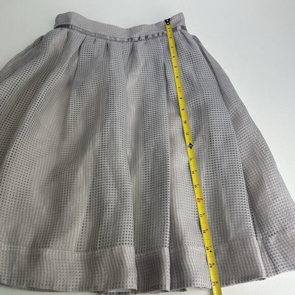 jill stuart gray mesh midi a-line skirt Size S - Picture 9 of 9